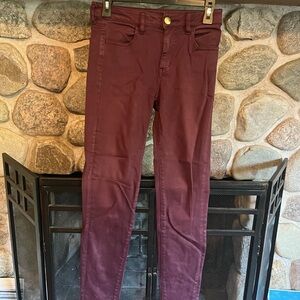 American Eagle Outfitters Maroon Jeans